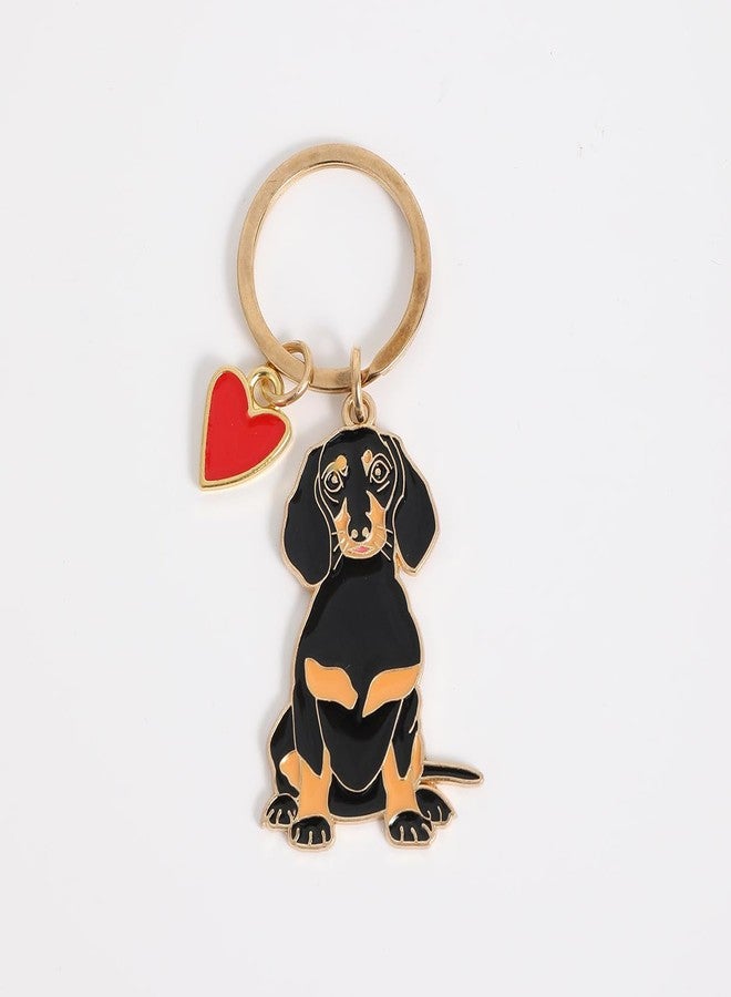 POYAMUSE Enamel Dog Pet Keychain - A Heartwarming Memorial and Adorable Accessory keyring for Dog Lovers (Dachshund heart) - Image 3